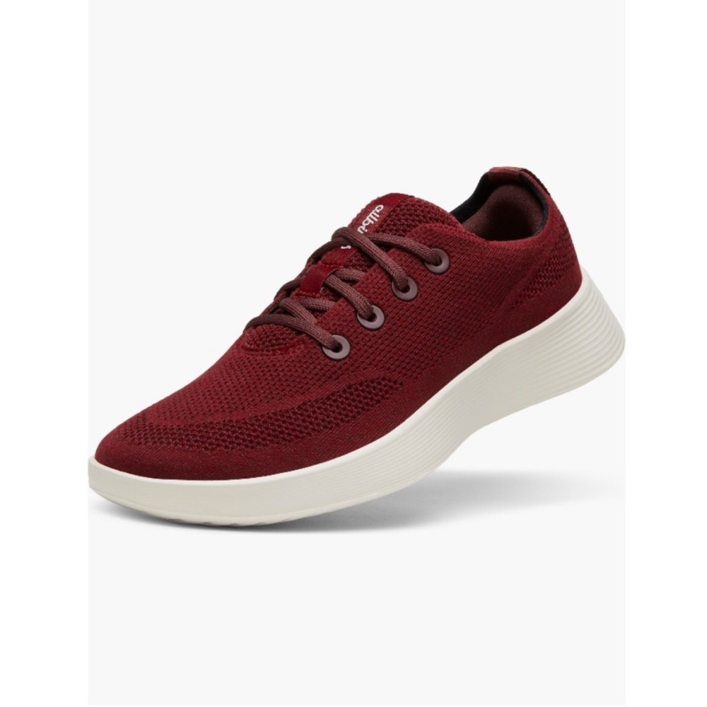 Allbirds Tree Runner Go Sneakers Merino Wool Thunder Red & White Women’s 5